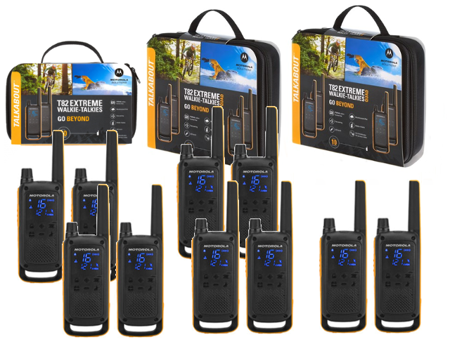 Motorola Walkie Talkie T82 Extreme - Ten Pack