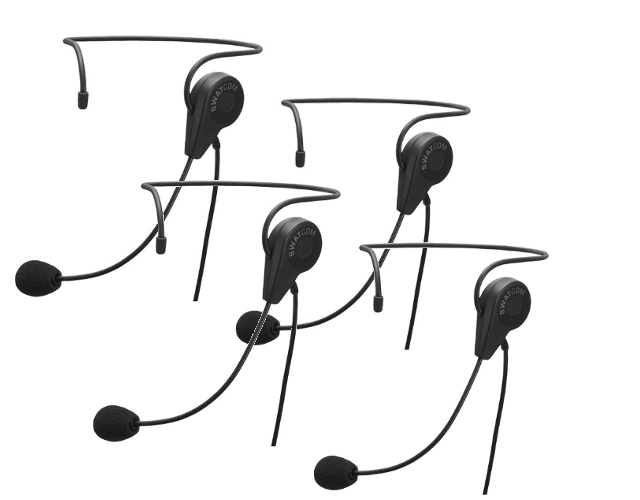 Swatcom Multicom Wireless Handsfree Kommunikations-Kit – Viererpack