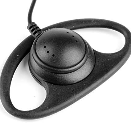 Motorola TLKR T60, T80 Extreme, T82, XT180, XT185 -  D Shape Earpiece with Inline PTT