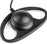 Motorola TLKR T60, T80 Extreme, T82, XT180, XT185 -  D Shape Earpiece with Inline PTT