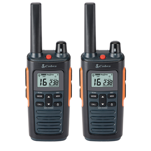 Cobra RX680 PMR446 Licence Free Walkie Talkies Twin Pack