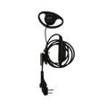 Hytera D Shaped Earpiece with Inline-MIC PTT EHM15 - For BD615