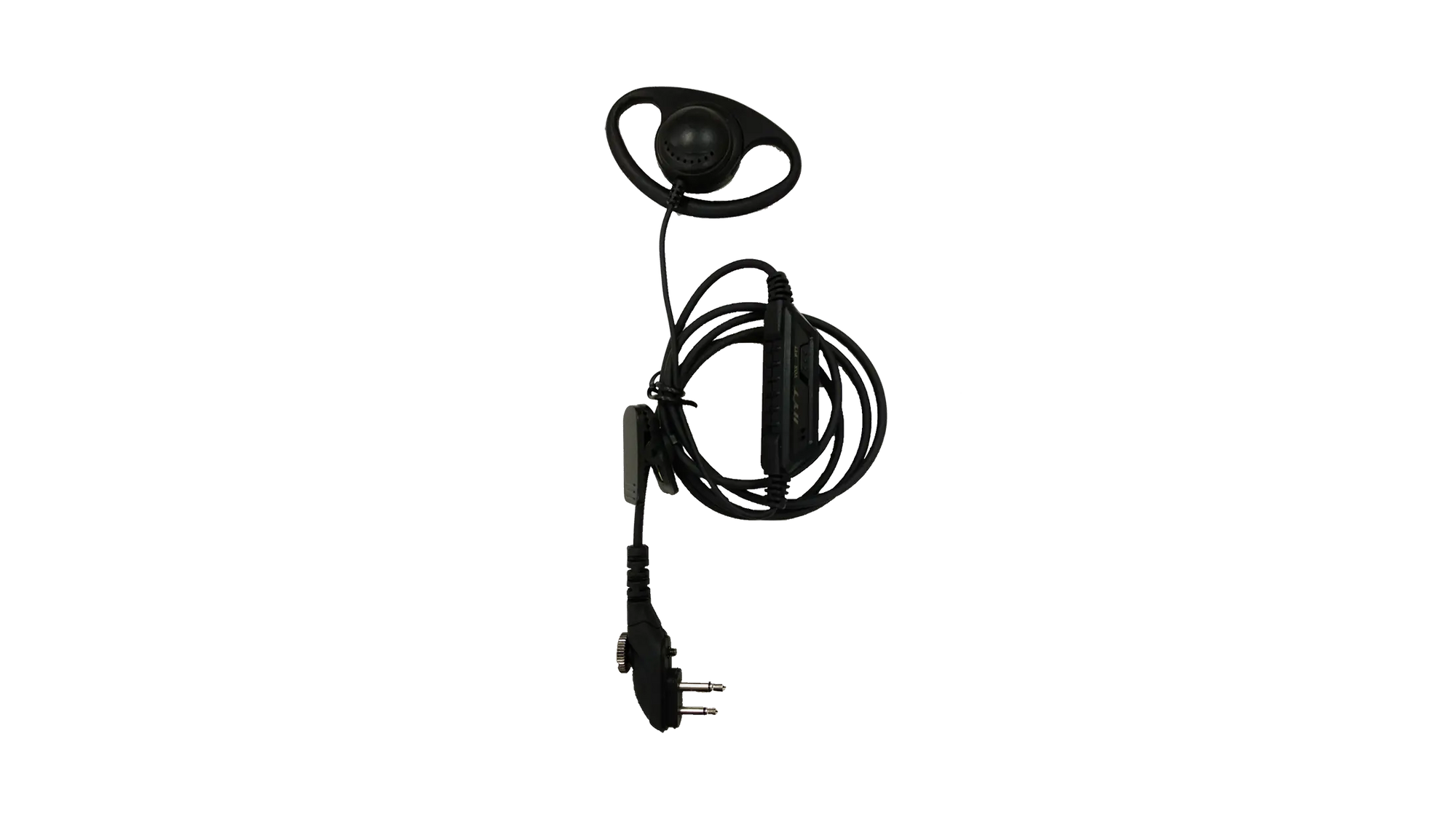 Hytera D Shaped Earpiece with Inline-MIC PTT EHM15 - For BD615
