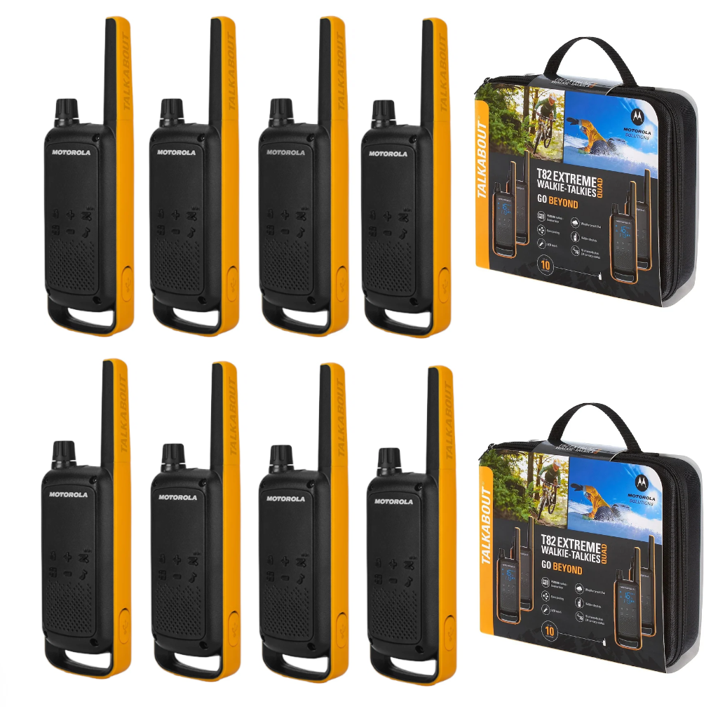 Motorola Walkie Talkie T82 Extreme - Eight Pack