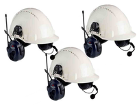 3M Peltor PMR446 Litecom Funkheadset für Helme – Dreierpack