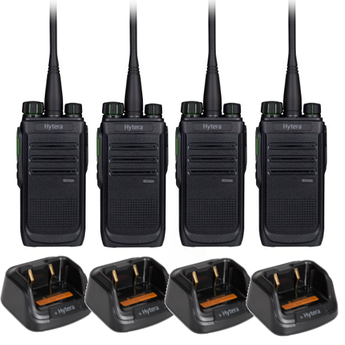 Hytera BD505 UHF/VHF Digitale Portofoon - Quadpack