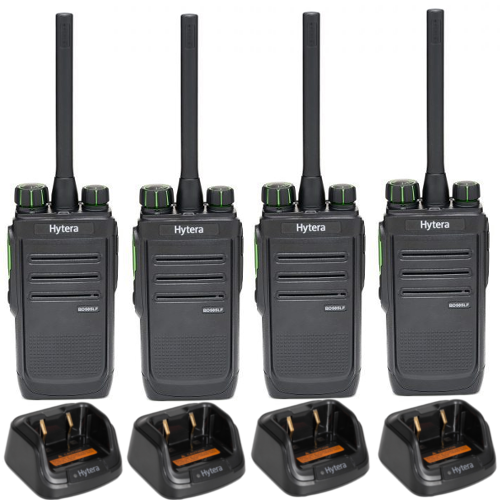 Hytera BD505LF Licence Free Digital Two Way Radio - Quad Pack