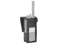 Motorola DP4000 Hartledertragehülle mit 2,5" drehbarer Gürtelschlaufe für Funkgeräte mit Display PMLN5842A