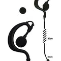 Hörluchs-Ohrhörer, G-Form mit Spiralkabel