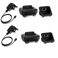 Motorola TLKR T62 & T82 Extreme x2 Enkele Laadstationhouders UK Stekker