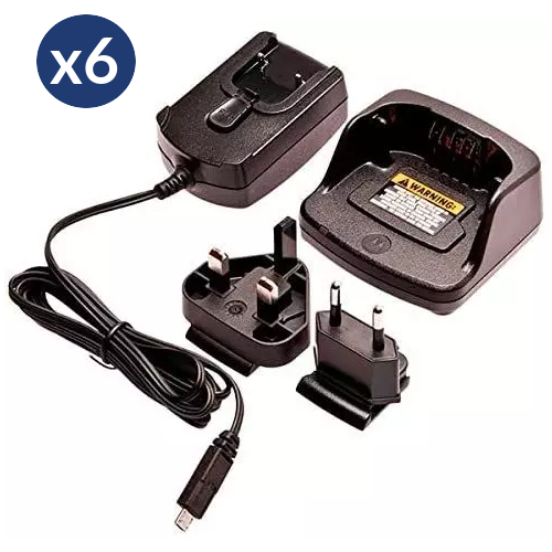 Motorola XT420 Walkie Talkie Single Charger - Six Pack