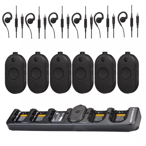 Motorola Walkie Talkie CLPe446 PMR446 Two Way Radio - Six Pack