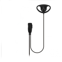 D-förmiger Ohrhörer mit Inline-PTT für Motorola DP2400 / DP2600 / DP3441