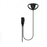 Hytera SX-DIM2P D-shape earpiece, lapel mic, inline PTT - Motorola 2-pin