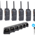 Hytera PD505LF Digitales lizenzfreies Walkie-Talkie-Funkgerät Sechserpack