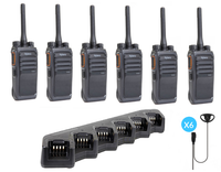 Hytera PD505LF Digitales lizenzfreies Walkie-Talkie-Funkgerät Sechserpack