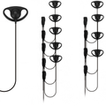 Ten Pack x10 D Shaped Earpiece with Inline PTT For Motorola XT420 & XT460 & R2 & DP1400