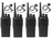 Motorola DP1400 Digital Portable Two Way Radio Quad Pack