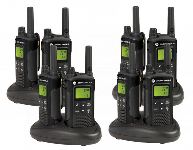 Motorola Walkie Talkie XT180 - Eight Pack