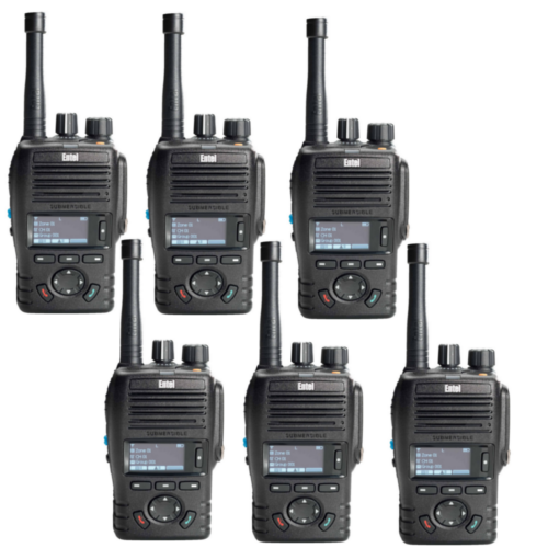 Entel DX446L Digital / Analogue Licence Free Radio with charger - Six Pack