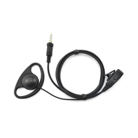 D Shaped Earpiece With PTT For Motorola EVX-S24 Radios