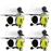 SWATCOM 2talk PRO Vollduplex-Headset Helm-Version – Vierer-Set