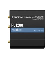 Teltonika RUT200 WLAN 4 4G LTE Cat 4 Router mit 1 x integriertem SIM-Slot & 3 x externen Antennen (150 Mbit/s)