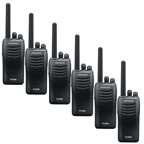 Kenwood TK-3501 Pro Talk Walkie Talkie Two Way Radio - Six Pack
