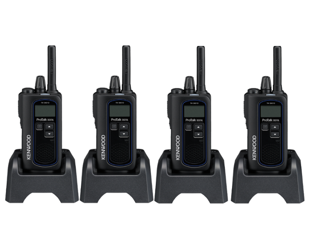 Kenwood TK-3601DE Digital Walkie Talkie Pro Talk Funkgerät – Viererpack