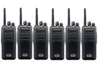 Kenwood TK-3401D Digital Walkie Talkie Two Way Radio - Six Pack