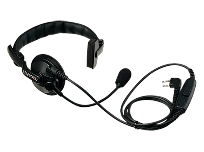Kennwood KHS-7A – Einohrhörer mit Schwanenhalsmikrofon und PTT-Taste