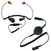 Tactische Headset PRO SYSTEEM (headset+robuuste ptt) M11 Pro TP-120 connector