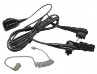 Motorola DP1400 Series PMLN6530A 2-Wire Earpiece with clear acoustic tube (Black)