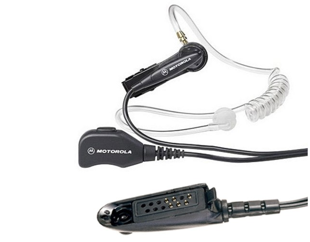 Motorola GP344 2-draads oortelefoon met transparante akoestische slang - MDPMLN4608A