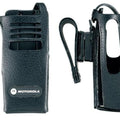 Motorola DP3000 PMLN5029B Funkgerät ohne Display, Hartleder-Tragetasche mit 3" drehbarer Gürtelschlaufe