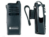 Motorola DP3000 PMLN5029B Funkgerät ohne Display, Hartleder-Tragetasche mit 3" drehbarer Gürtelschlaufe