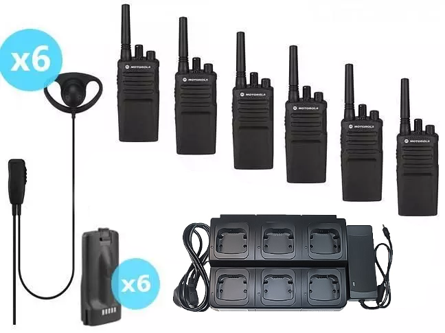 Motorola XT420 Walkie Talkie Pro Six Pack