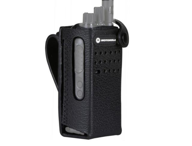 Motorola DP2000 Serie PMLN5864A Robuste Ledertragetasche mit 3 Zoll drehbarer Gürtelschlaufe