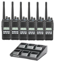 Kenwood UHF DMR Digital Two Way Radio - NX-1300DE2 - Six Pack
