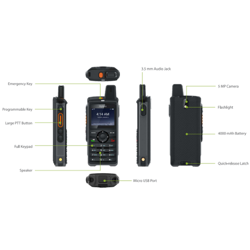 Hytera PNC380 Pro Push-to-Talk-over-Cellular Radio