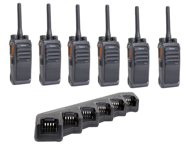 Hytera PD505 Digitalfunkgerät Sechserpack