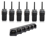 Hytera PD605 Digital-Handfunkgeräte Sechserpack