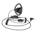Motorola SL1600 / TLKR100 Verstellbarer D-Style Ohrhörer mit Inline-Mikrofon (Schwarz) PMLN7159
