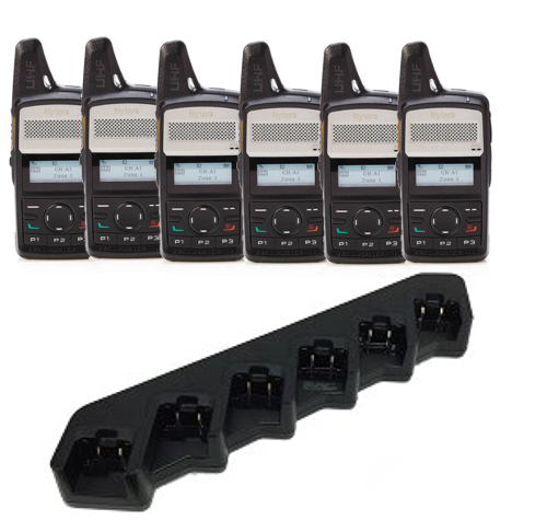 Hytera PD365 Digital UHF Walkie Talkie Six Pack