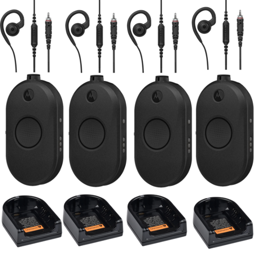 Motorola Walkie Talkie CLPe446 PMR446 Two Way Radio - Quad Pack