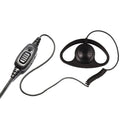 Savox D shaped Earpiece with Inline PTT For HP505/HP565 - C50176
