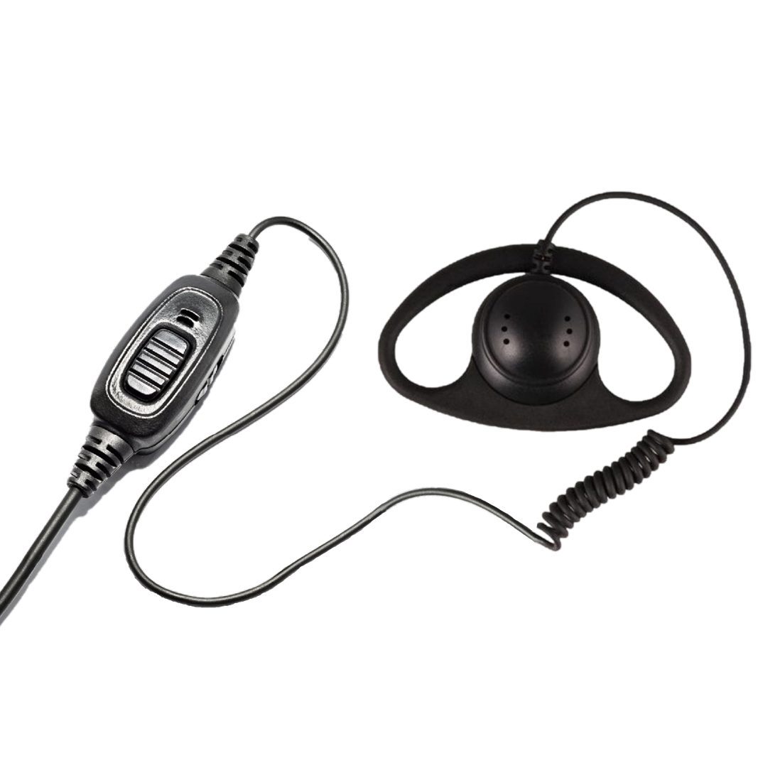 Savox D shaped Earpiece with Inline PTT For HP505/HP565 - C50176