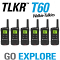 Motorola Walkie Talkie Sechserpack TLKR T60 / T61