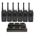 Kirisun DP405 Digital Portable Licenced Two Way Radio - Six Pack