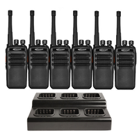 Kirisun DP405 Digital Portable Licenced Two Way Radio - Six Pack